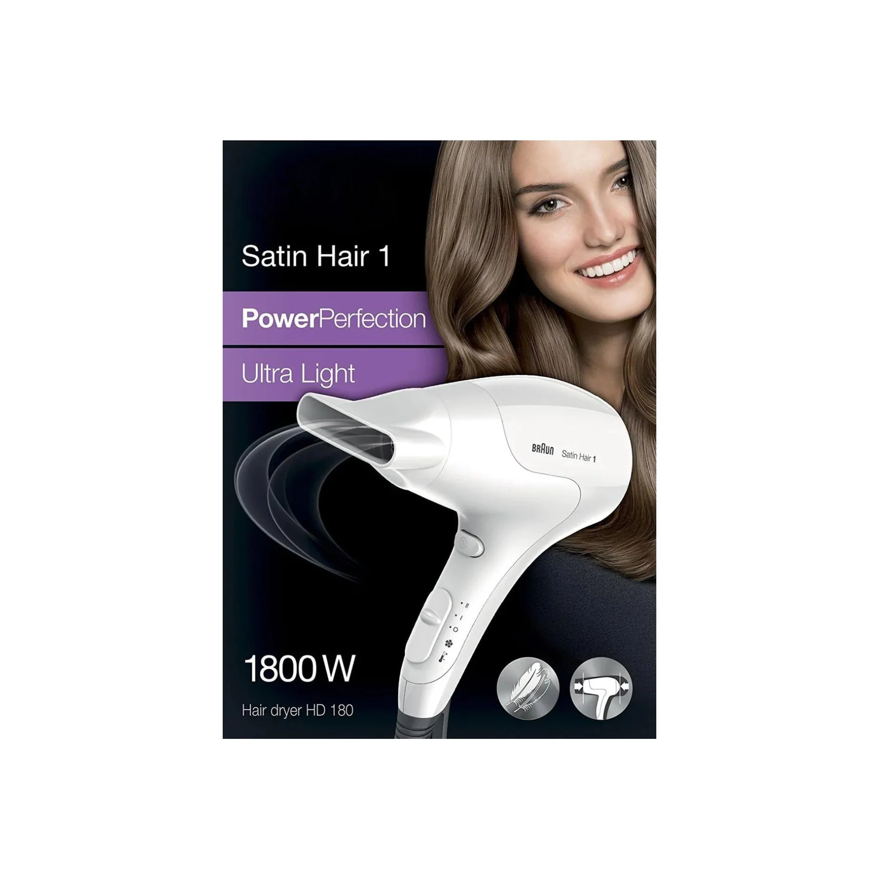 BR HD180 مجفف شعر
