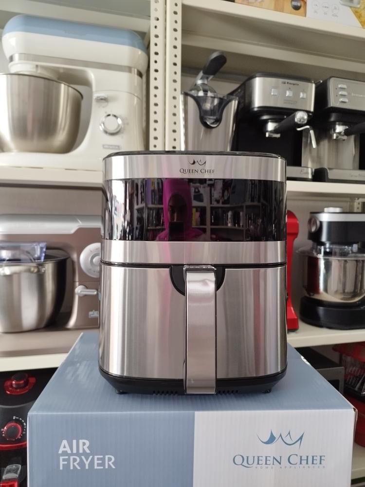 قلاية بدون زيت ستنلس Queen Chef