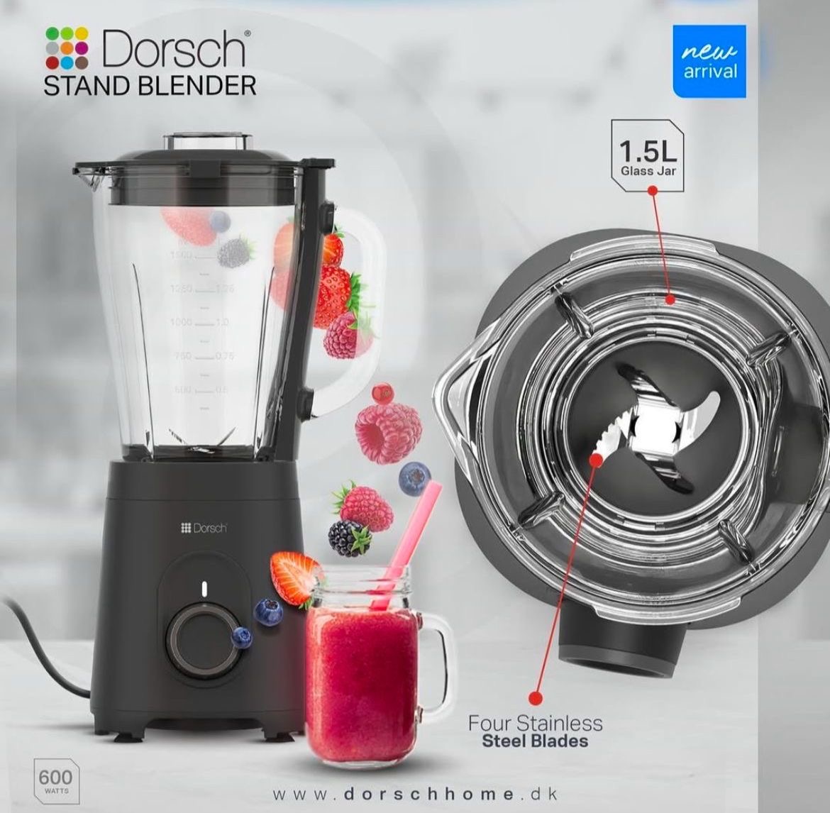 Dorsch07420 600watt خفاق عصير
