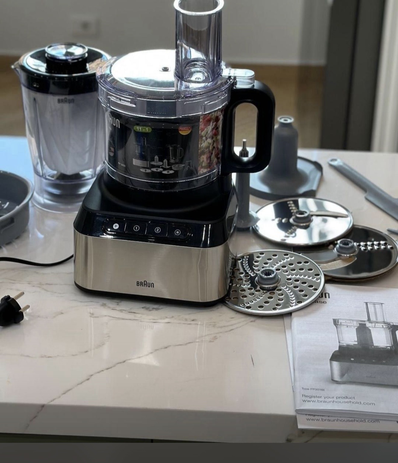 Braun food processor stainless FP3233
