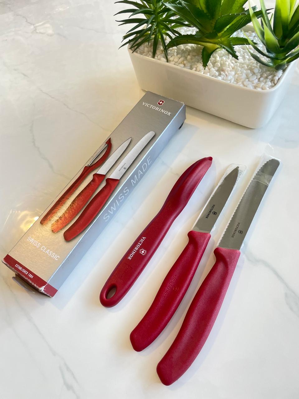 Victorinox Knife Set of 3 Red 6.7111.31