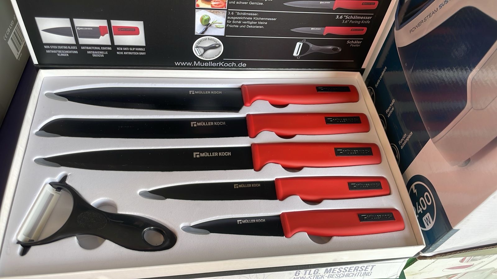 Muller Koch 6 Pcs Knife Set Red