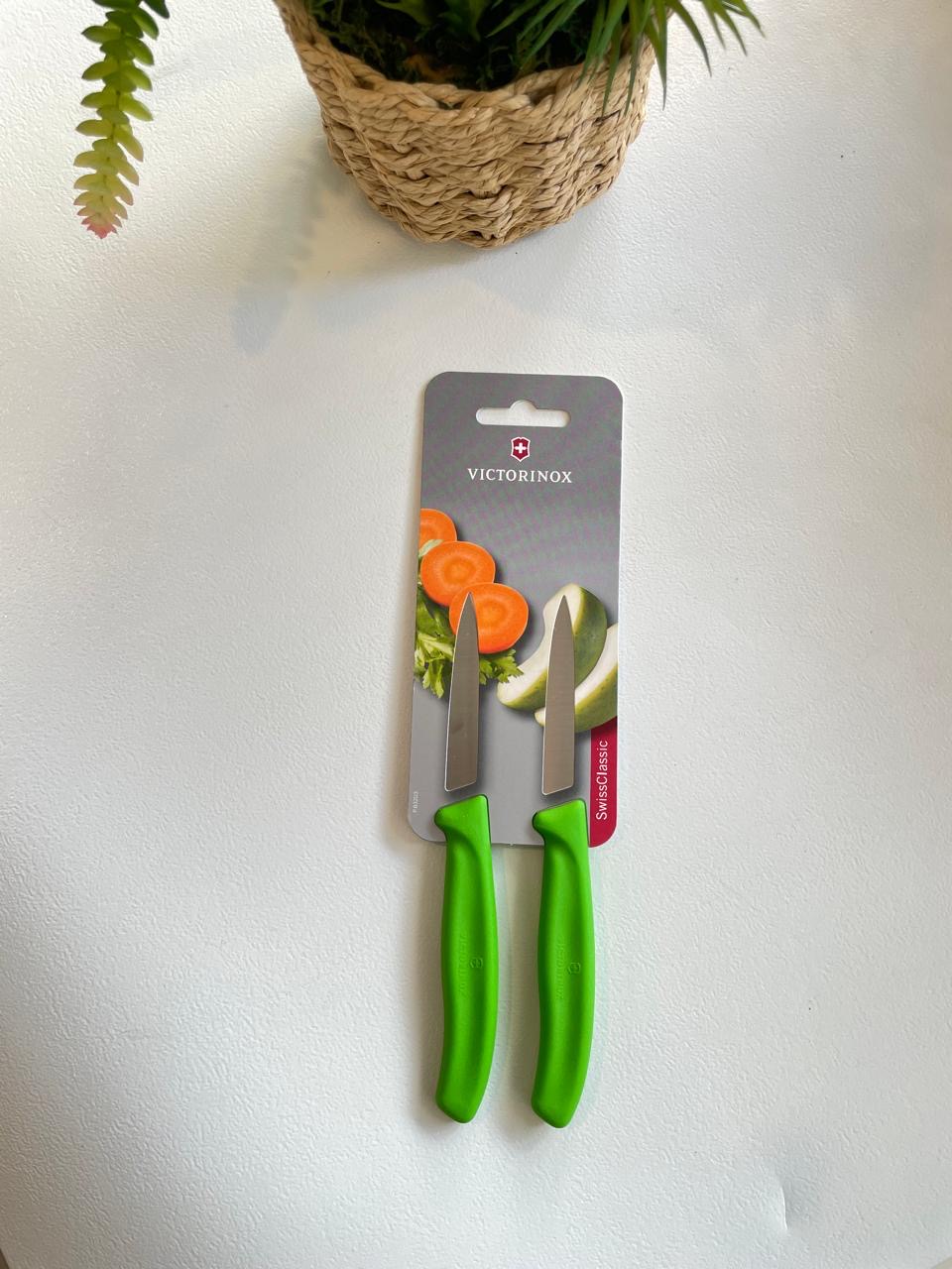 victorinox 6.7606.L114 طقم 2 سكين اخضر