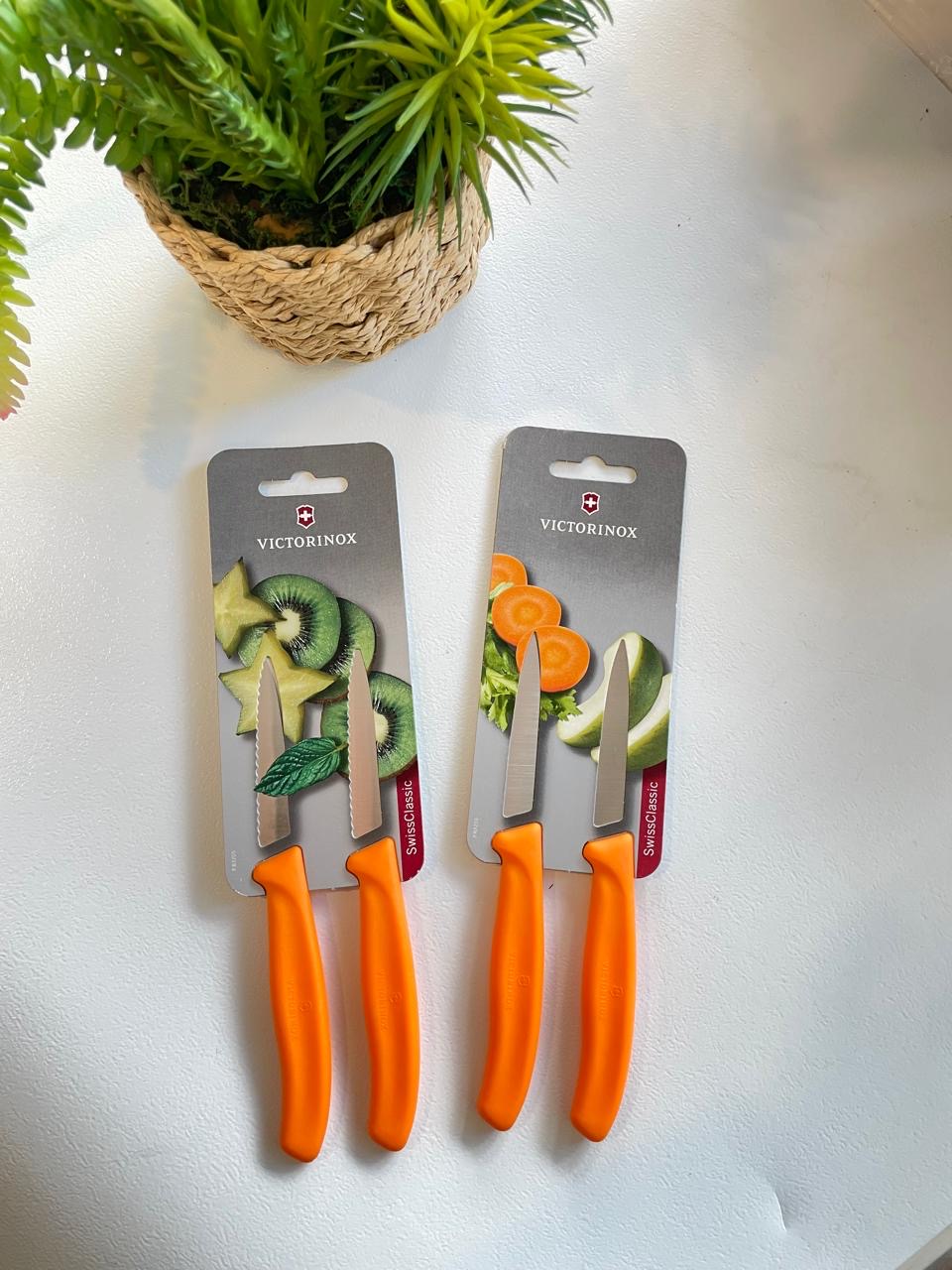 victorinox 6.7606.L119 طقم 2 سكين اورنج