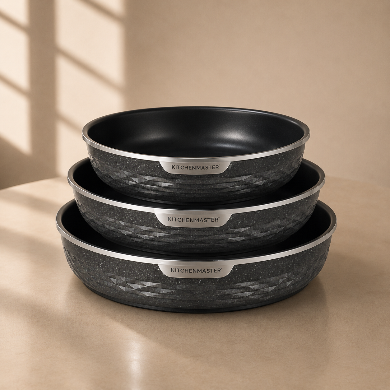 Die-Cast Oven Tray 3 Pcs (28cm, 32cm, 36cm)